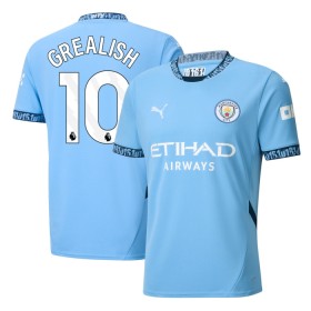 Manchester City Grealish 10 Domácí 2024-25 - Fotbalové Dresy (S/S)